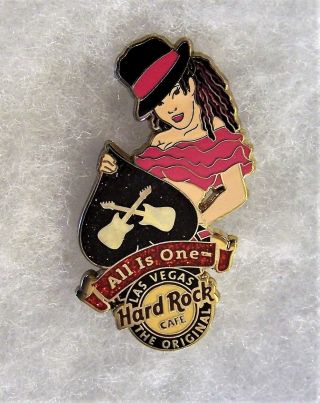 Hard Rock Cafe Las Vegas Sexy Girl Holding Black Spade Pin 65917