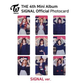TWICE - 4th mini album : Signal Official Photocard 4