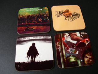 Neil Young Harvest Album Cover Coaster Set