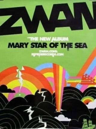 Zwan 2003 Mary Star Of Sea Promotional Poster Billy Corgan Smashing Pumpkins