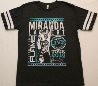 Miranda Lambert 2016 Keeper Of The Flame Tour Concert Tour T - Shirt,  Size Medium