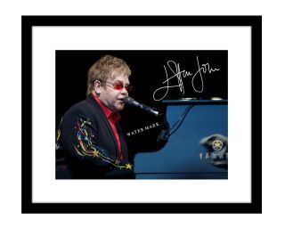 Elton John 8x10 Signed Photo Print Rocket Man Piano Concert
