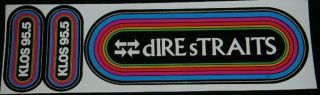 Klos Vintage Rainbow Decal/sticker - Dire Straits