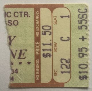 Ozzy Osbourne Motley Crue Concert Ticket Civic Center Providence 1984