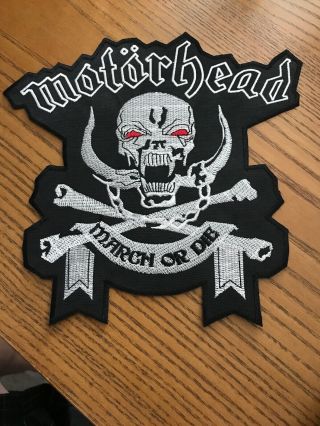 Motorhead - March Or Die - Back Patch Everything Patch - Music