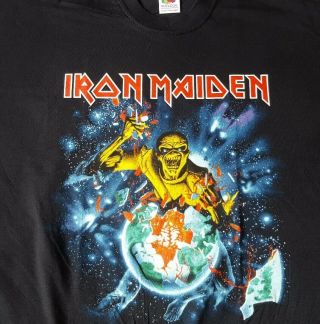 Iron Maiden Official 2005 Tour T - shirt Eddie RIPS Download Dates XL 4