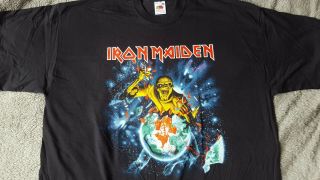 Iron Maiden Official 2005 Tour T - shirt Eddie RIPS Download Dates XL 5