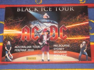 Ac/dc - 2010 Australian Tour - Promo Tour Poster