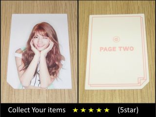 Twice 2nd Mini Album Page Two Cheer Up White Momo A Official Photo Card