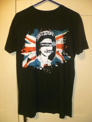 Sex Pistols - " God Save The Queen " Black T - Shirt (l)