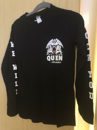 Queen,  Adam Lambert Official Tour T Shirt (long Sleeves) Small)