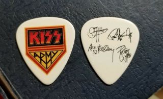 Kiss Army Guitar Pick Ace Frehley Paul Stanley Gene Simmons Peter Criss