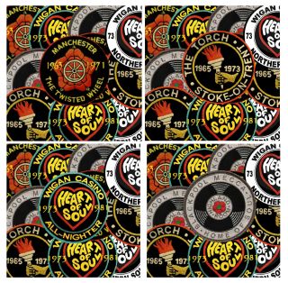 Northern Soul (patches) - Souvenir Novelty Coasters - Easy / / Gifts