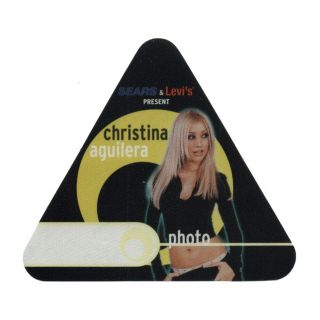 Christina Aguilera Authentic Photo 2000 Tour Backstage Pass