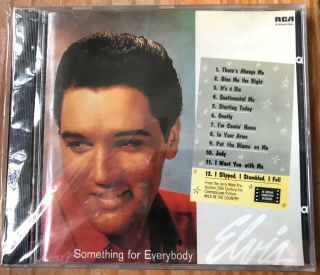 Rare Elvis Presley - Cd " Something For Everybody " Club Edition
