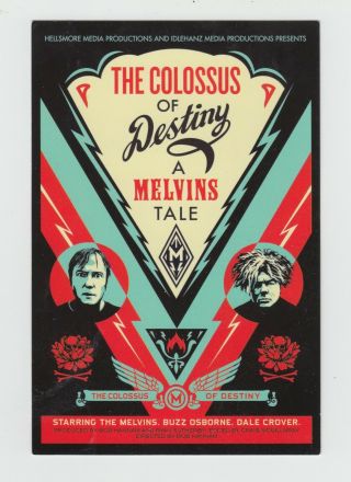 Melvins Colossus Of Destiny Promo Handbill Rare Shepard Fairey Handout