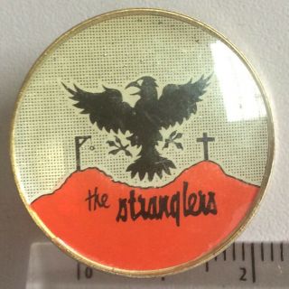 Vtg The Stranglers Very Rare Metal/plastic Badge 1970s 27mm Band Music