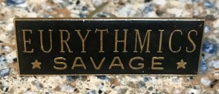 Eurythmics Savage Rare Pin/badge Button Annie Lennox