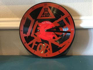 Fall Out Boy Vinyl Wall Clock Save Rock And Roll Exclusive Vip Tour Merch
