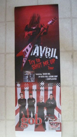Avril Lavigne / Gob 2003 Promotional Album/tour Poster New/uncirculated W/artcle
