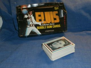 Vintage 1978 Elvis Presley Trading Cards Complete Set And Donruss Display Box