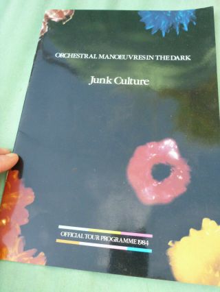 Omd Orchestral Manoeuvres In The Dark Junk Culture Tour Programme 1984