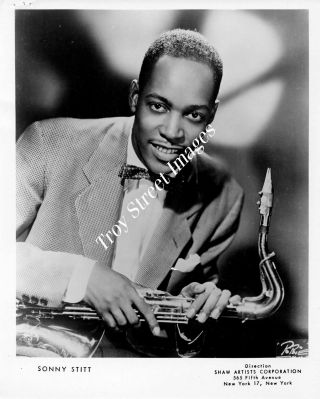 Orig 8x10 Promo Photo 2 Of Jazz Alto & Tenor Saxophonist Sonny Stitt,  1950s