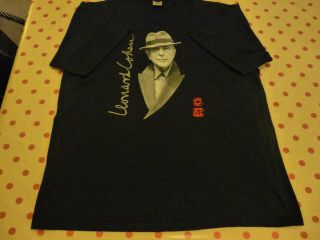 Leonard Cohen European Tour 2008 T - Shirt Xl