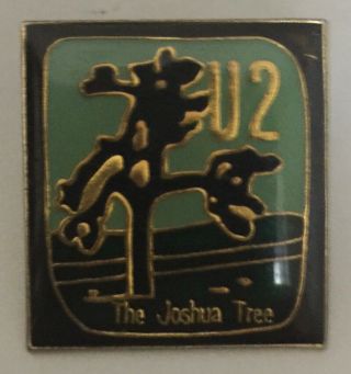 U2 The Joshua Tree Vintage Enamel Pin Badge Rock N Roll Rare Concert Tour Promo