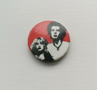 Vintage Sid And Nancy - Sex Pistols Promo.  Badge Circa Late 1970s Punk
