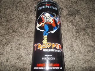 Iron Maiden Trooper Promotional Beer Tin