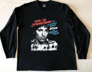 Bruce Springsteen 2016 " The River Tour " Size Extra Large Tee Shirt By Port & Co