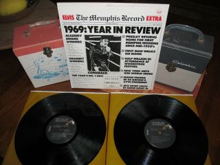 Elvis Presley Vinyl Lp Set 1969: Year In Review W/inners 1987 Rca Stunning
