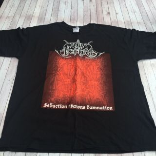Thus Defiled Metal Band Tour T Shirt Size Xl Black Seduction Spawns Samnation