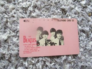 Rare Beatles Telephone Card