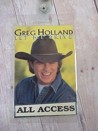 Rare All Access Pass Greg Holland Let Me Drive 1994 Concert Tour