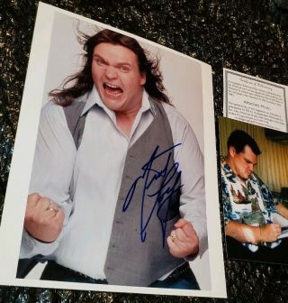 Meat Loaf Autographed 8x10 Glossy Photo.  Rocky Horror Picture Show Signed