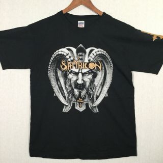 Satyricon Metal Band Tour T Shirt Size L Black