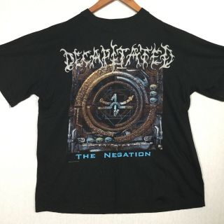 Decapitated Negation Metal Band T Shirt Size L Black Good 2004