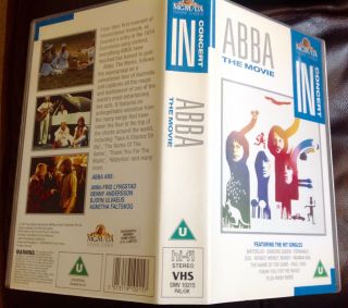 Rare 1989 ABBA The Movie VHS Australian tour 1977 MGM Reg Grundy 1st video 2