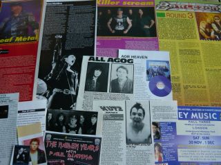 Paul Dianno (iron Maiden) - Cuttings Pack (ref Xc)