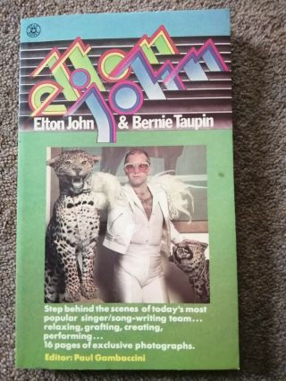 Elton John And Bernie Taupin Paperback Book 1974 Rocketman