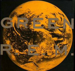 REM R.  E.  M.  R E M - Green - - 2 Sided PROMO POSTER FLAT 12 X 12 2