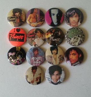 Prince Button Badges.  80 