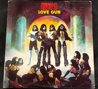 Kiss 1977 Love Gun 1st Pressing Casablanca Filmworks Lp/album/vinyl Aucoin