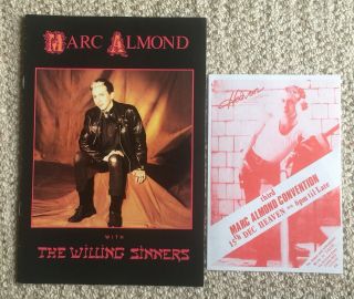 Marc Almond And The Willing Sinners - 1985 Tour Brochure