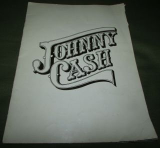 Johnny Cash 1975 Tour Programme Program Tour Book
