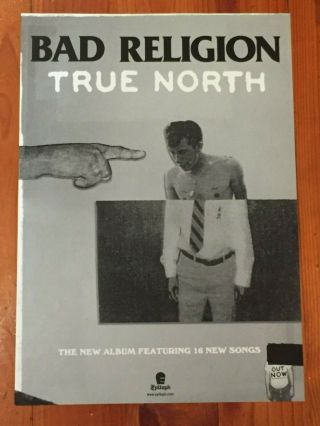 Bad Religion : True North Rare Aussie/oz In - Store Promo Poster (a2)