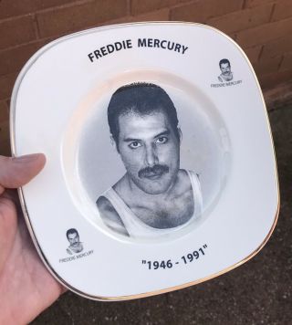 A Quality Poignant “freddie Mercury” Memorial Plate,  1946 - 1991.