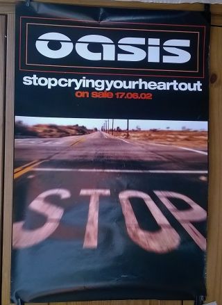 Oasis Stop Crying Your Heart Out 2002 Promo Poster 76cm X 51cm